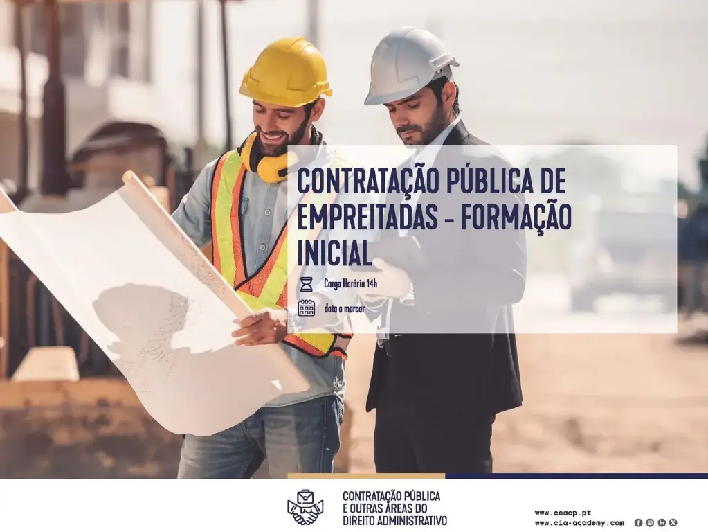 CONTRATAÇÃO PÚBLICA DE EMPREITADAS - FORMAÇÃO INICIAL​