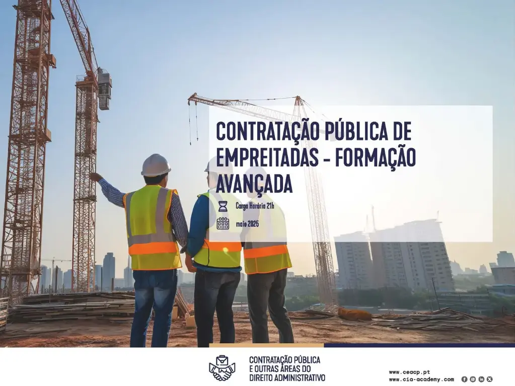 CONTRATAÇÃO PÚBLICA DE EMPREITADAS - FORMAÇÃO AVANÇADA​