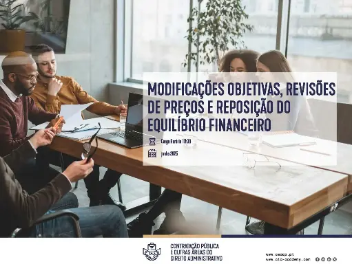 MODIFICAÇÕES OBJETIVAS, REVISÕES DE PREÇOS E REPOSIÇÃO DO EQUILIBRIO FINANCEIRO​