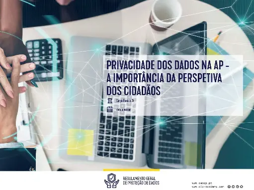 PRIVACIDADE DOS DADOS NA AP - A IMPORTÂNCIA DA PERSPETIVA DOS CIDADÃOS